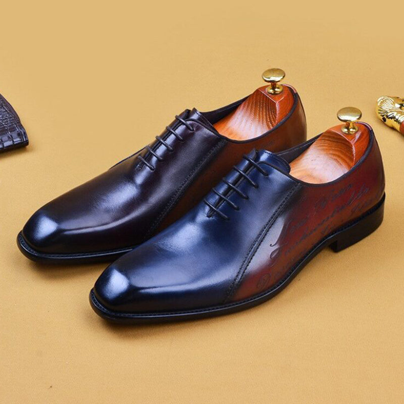 Men Lace-Up Handemade Leather Shoes