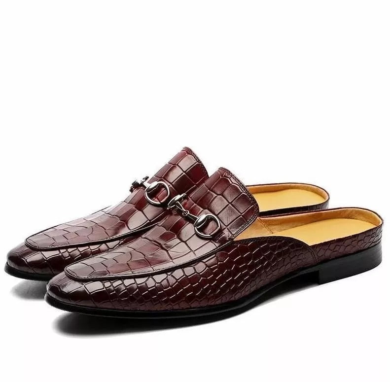 Men's Leather Shoes Casual Retro Classic Casual Slippers