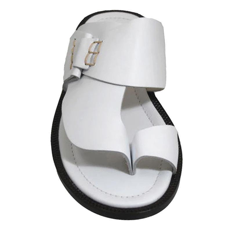 Men's Leather Casual Push Toe Sandals