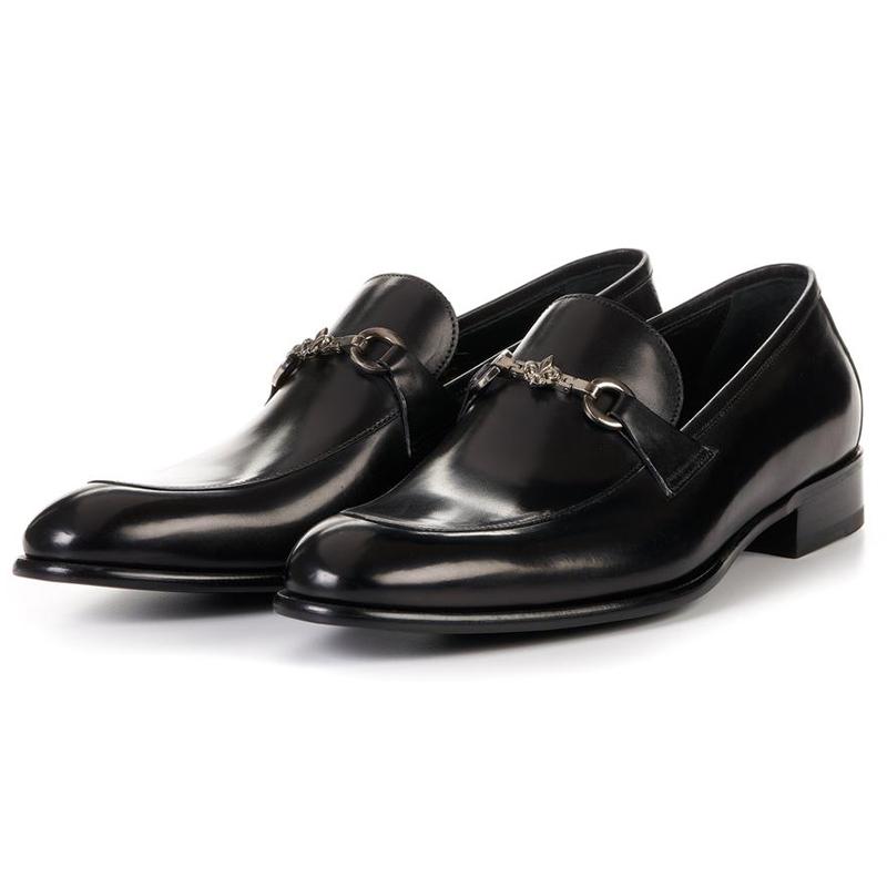 Double Buckle Red Men's Classic Leather Shoes