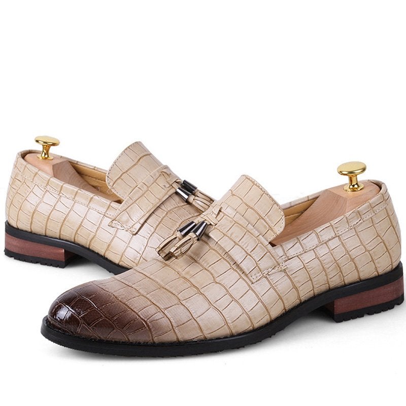 Men's Casual Fashion Leather Shoes With Tassels