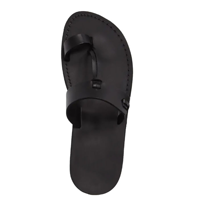 Leather Slippers Black Chappal For Men