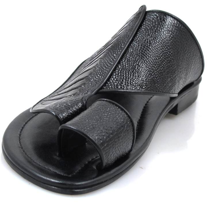 Ostrich Push Toe Casual Sandals