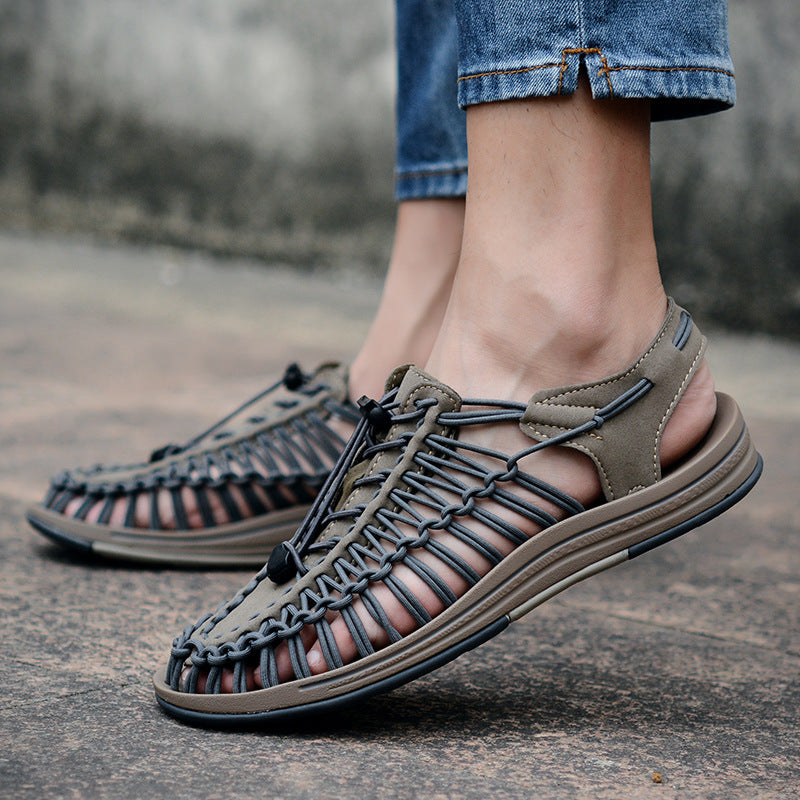 Summer Men's Hand-woven Casual Beach Sandals
