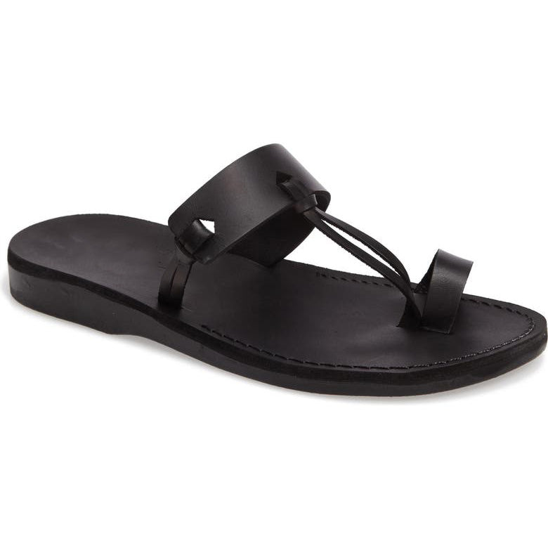 Leather Slippers Black Chappal For Men