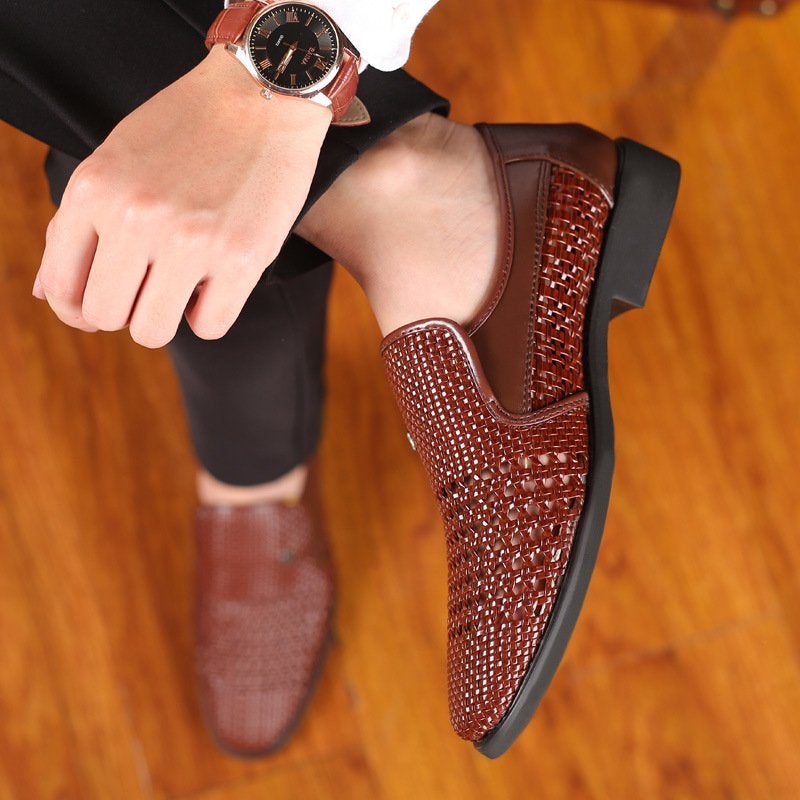 Men's Hand-woven Breathable Leather Sandals