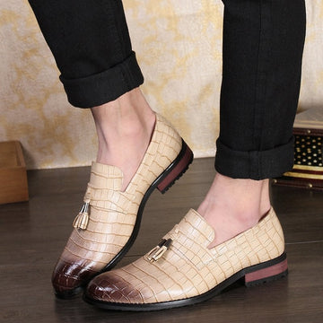 Men's Casual Fashion Leather Shoes With Tassels