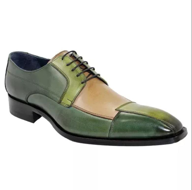 Men's Leather Patchwork Dress Shoes