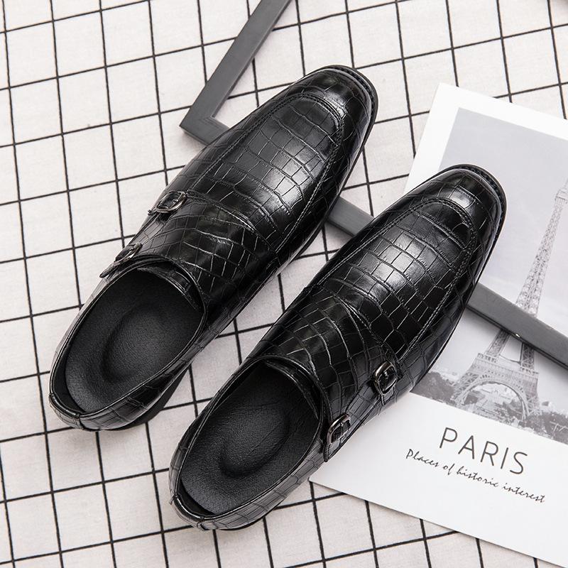 Business Casual Metal Buckle Leather Shoes