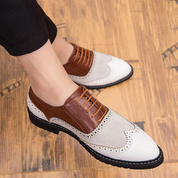 Brock Carved Leather Shoes