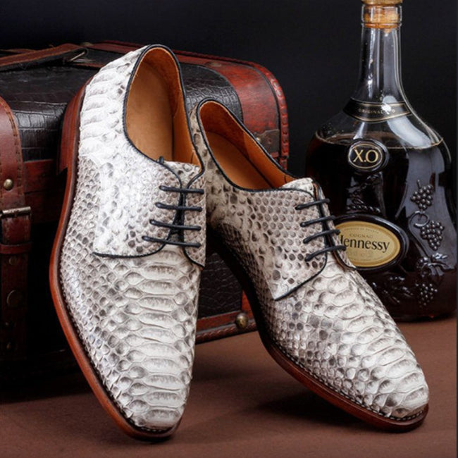 Exotic Leather Shoes Snakeskin Shoes for Men