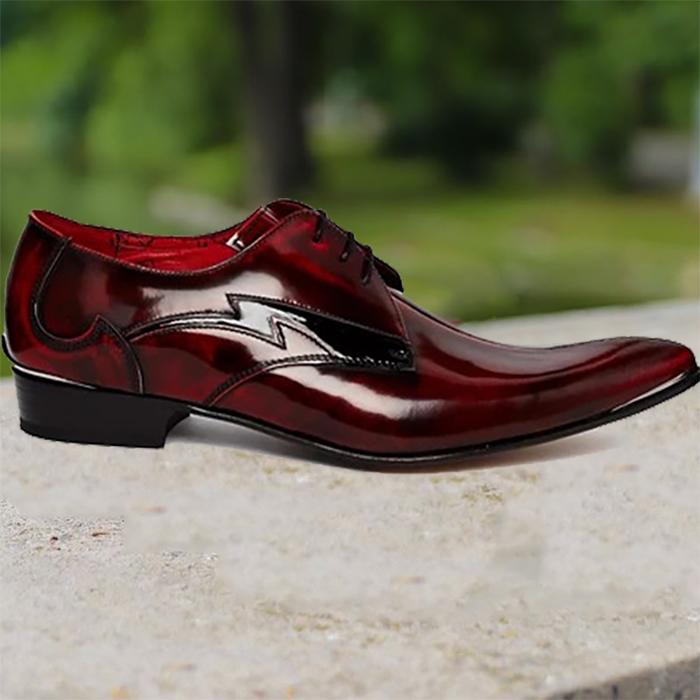 Men Leather Derby Dress Shoe
