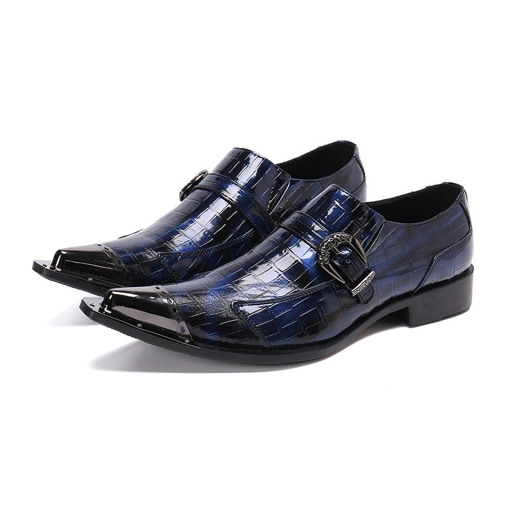 Brock Carved Vintage British Style Leather Shoes