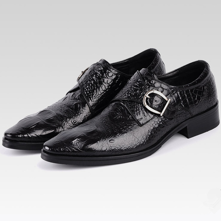 Crocodile Buckle Men Leather Shoes