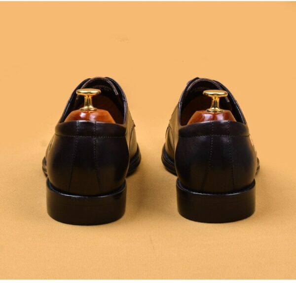 Handmade Full Grain Cowhide Genuine Leather Lace Up Luxury Shoes For Men