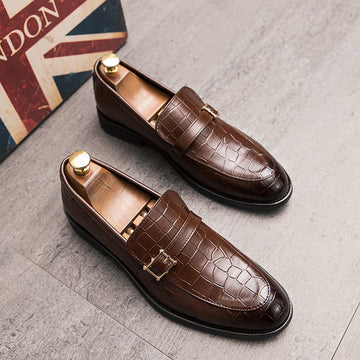 Men's Crocodile Buckle Casual Loafer