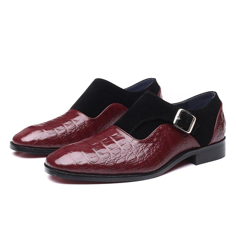 Fashion Crocodile Leather Men Business Shoes