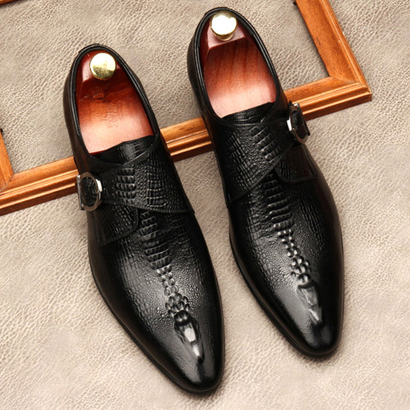 Italian Style Hasp Dress Shoes For Men