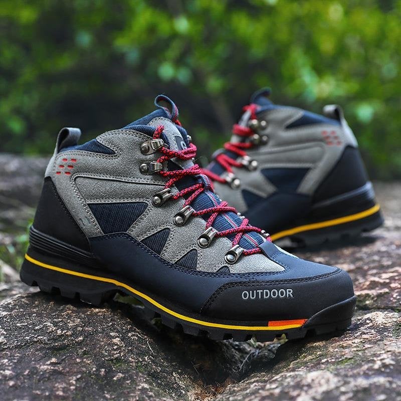 Professional Oudoor Hiking Shoes Men Waterproof Leather Sneaker