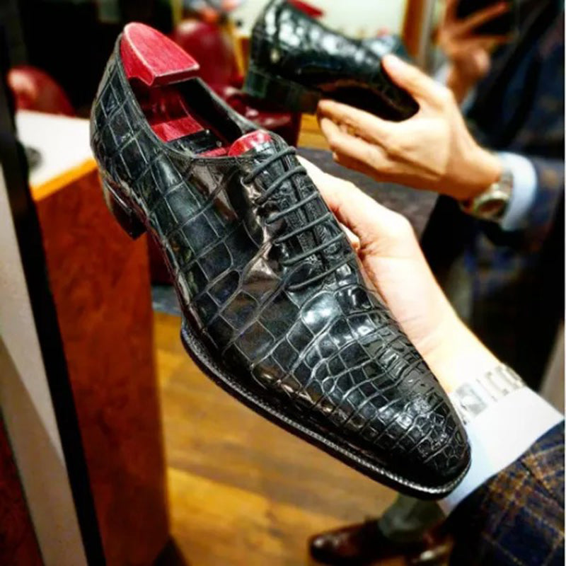 Lace-Up Pointed Toe Men's Dress Shoes