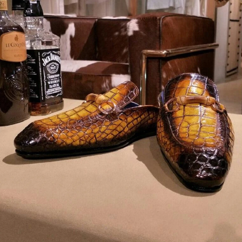 Vintage Classic Casual PU Leather Slippers