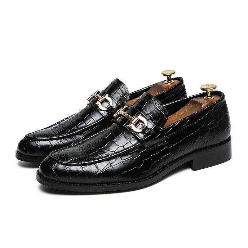 Plus Size British Loafers Men Business Dress Shoes