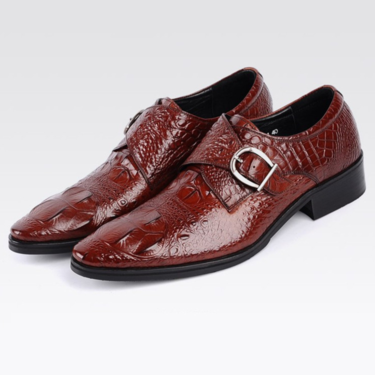 Crocodile Buckle Men Leather Shoes