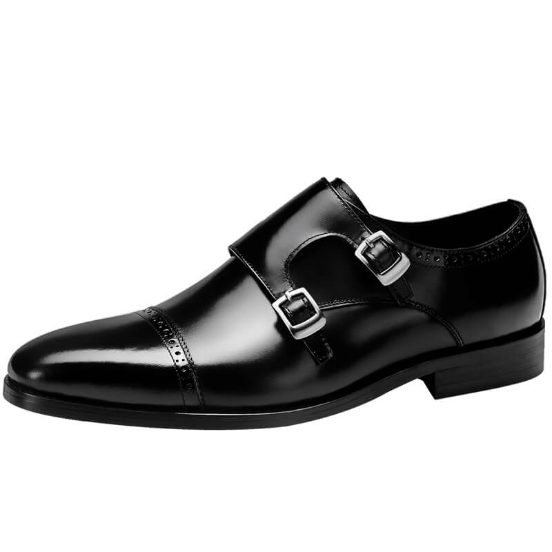 Men's Retro Buckle Dress Shoes