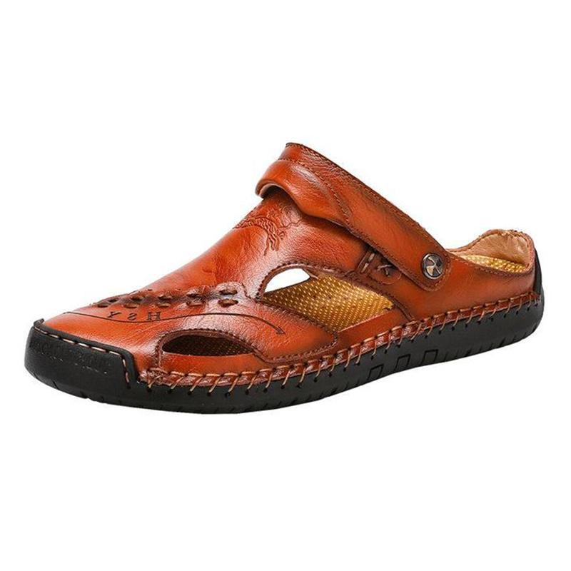 Men's Casual Breathable Handmade Leather Sandals