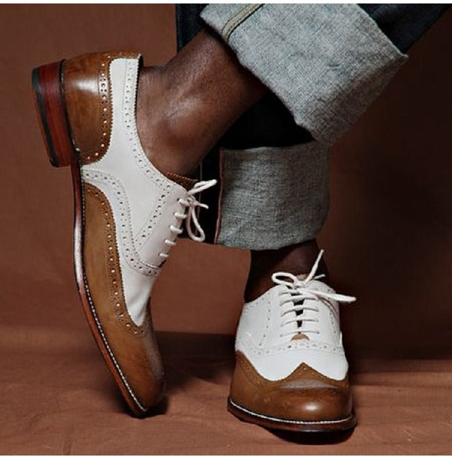 Handmade Men Spectator Shoes