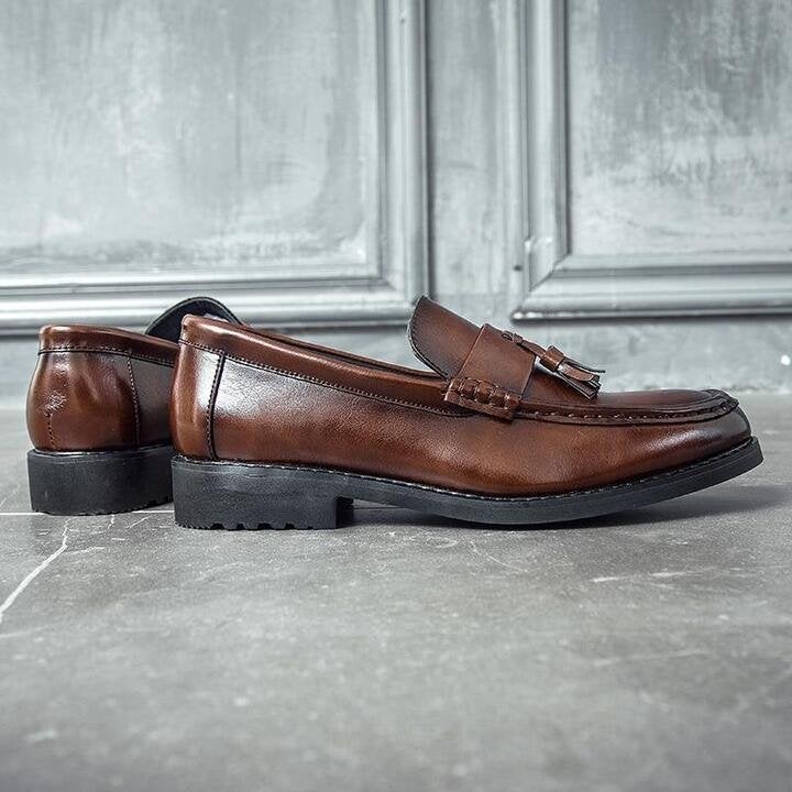Men Flats Leather Oxfords Formal Shoes